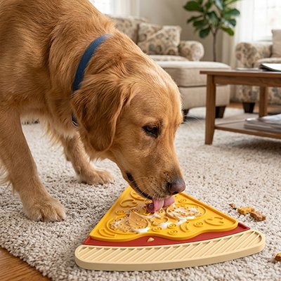 Chien lèche Tapis de lechage Chien 