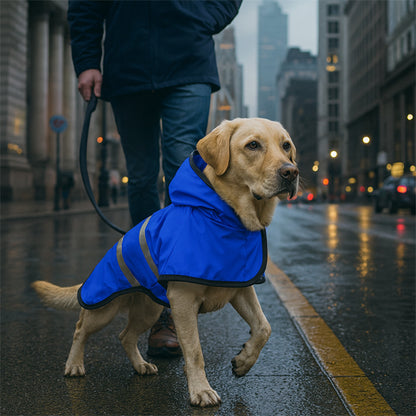 Chien rue avec maitre porte  Imperméable pour chien