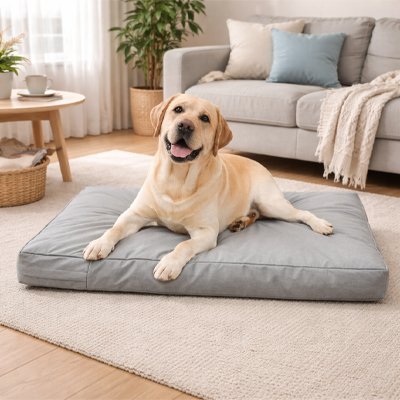 golde couché sur son Coussin Chien déhoussable xxl
