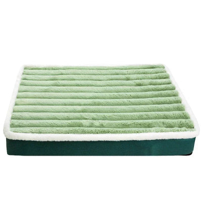 coussin déhoussable pour chien vert