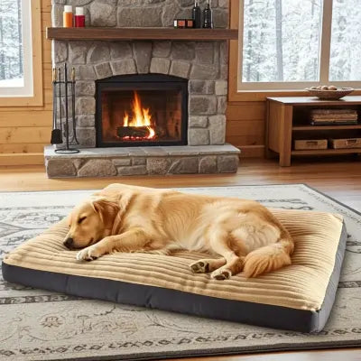 Coussins pour chien kaki