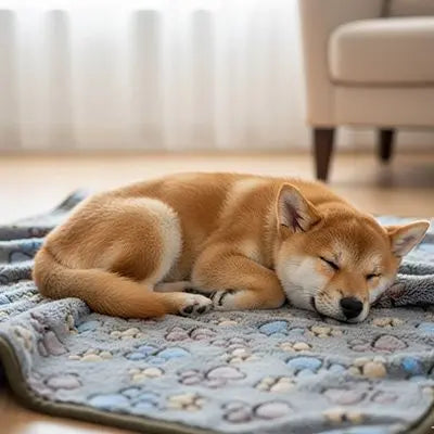 Couverture chien grise