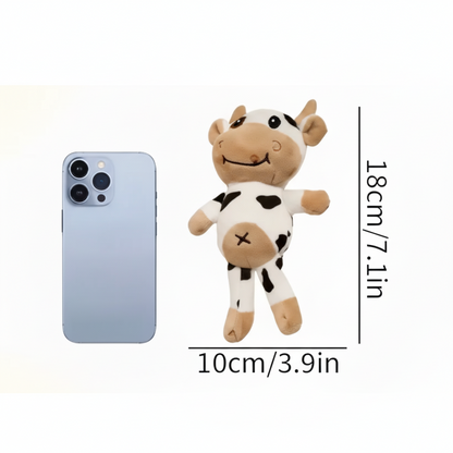 Dimension peluche vache