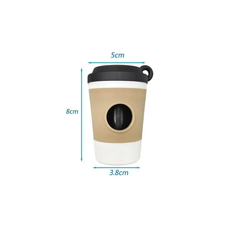 Distributeur sac à crotte dimensions compactes 5x8cm avec bouchon dévissable