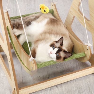 hamac balançoire pour chat mouvement apaisant