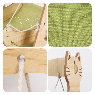 hamac balançoire pour chat tapis à grater