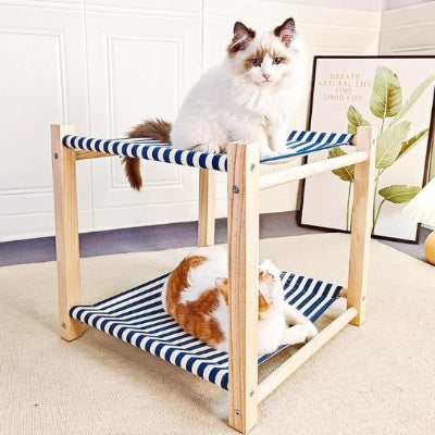 hamac chat deux étages