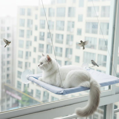 HAMAC DE FENETRE POUR CHAT | SunSnooze™ Royaume Animalier