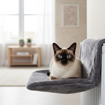 Hamac pour Chat radiateur  panier polaire chaud
