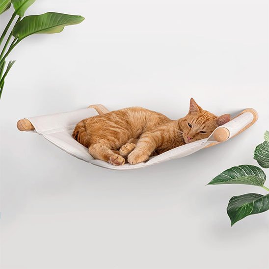 Hamacs pour chat​s en bois et coton