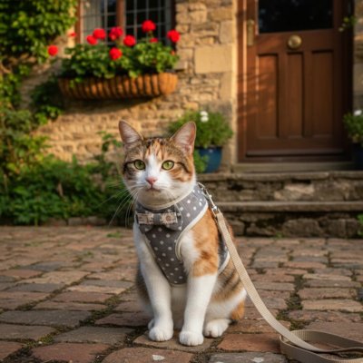 Harnais et laisse pour chat liberté sans danger