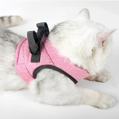 Chat porte Harnais et laisse pour chat rose