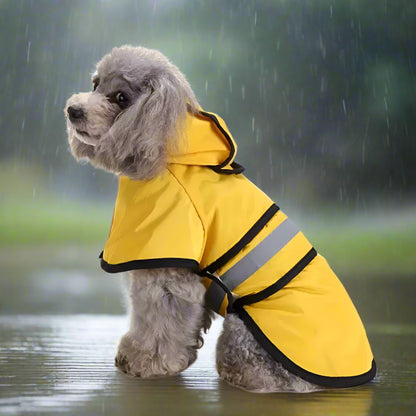 Imperméable pour chien poncho jaune