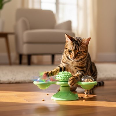 Jeux pour chat distributeur croquettes