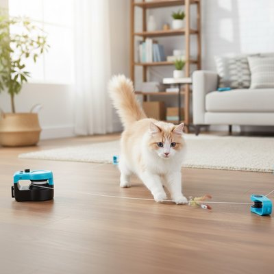 Jouet interactif pour Chat encourage bond et étirement