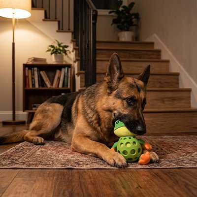 Peluches chien grenouille Fun