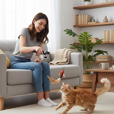 jouet pour Chat réveille l'instinct naturel