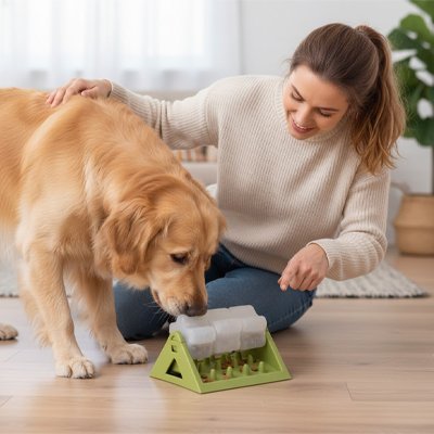 Jouet pour chien interactif distributeur de nourriture