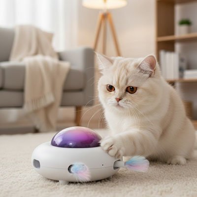 Jouets pour chat dôme lumineux