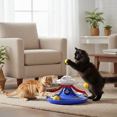 Jouets pour Chats avec balles mobiles