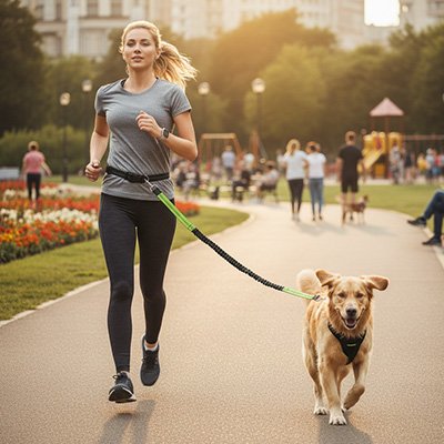 Laisse pour chien elastique canicross