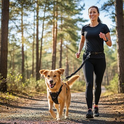 Laisse pour chien elastique sans à-coups