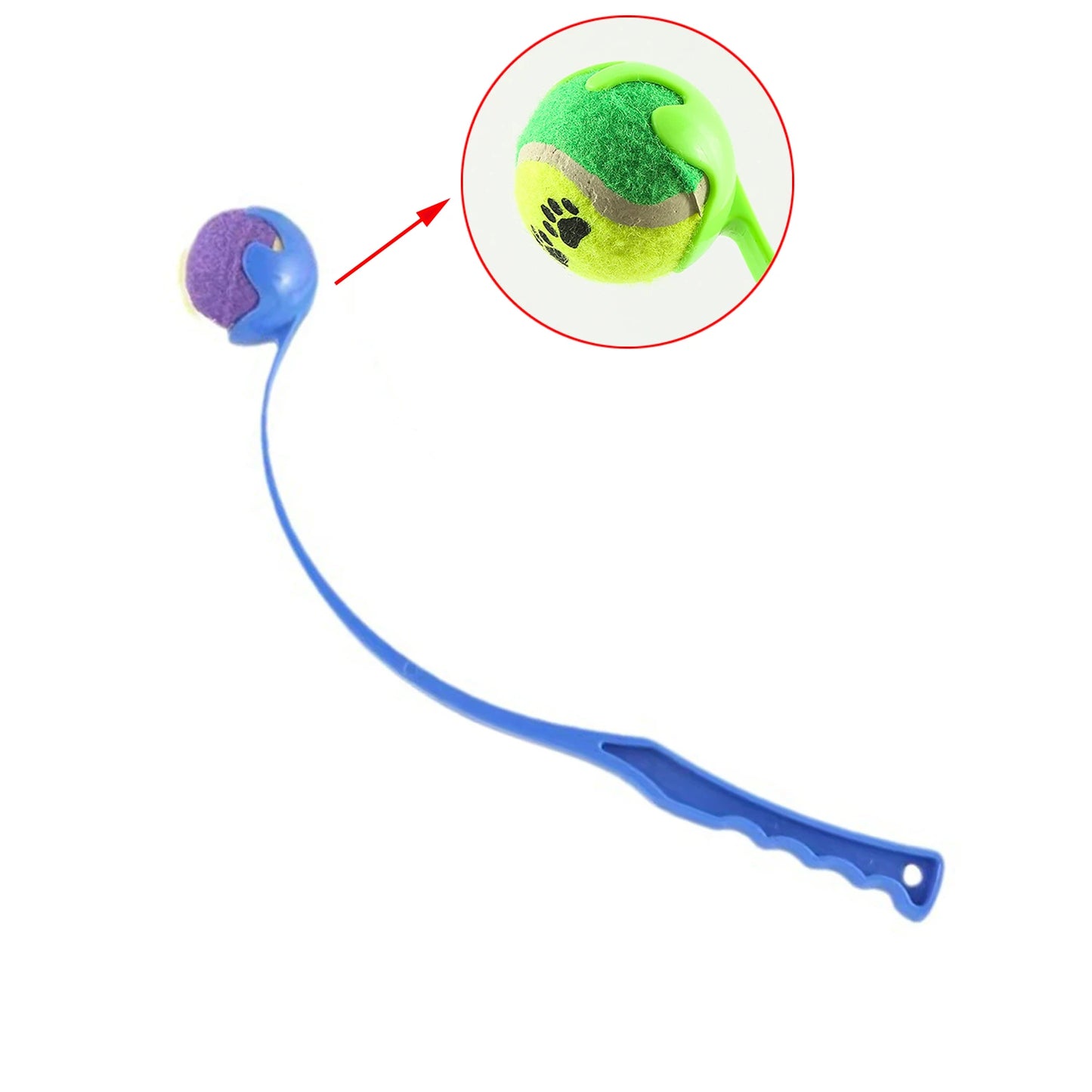 Lanceur de balles pour chien | TennisGo™ bleu