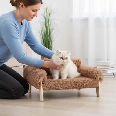 Lit pour Chat housse amovible