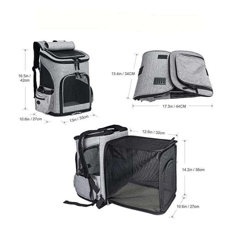 SAC A DOS CHAT | Confort Transparent Royaume Animalier