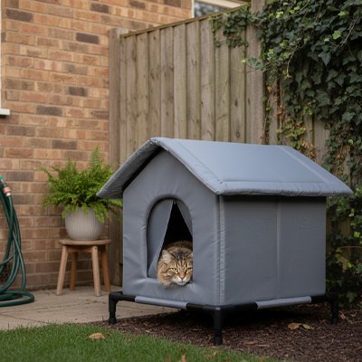Maison exterieur pour chat dimension compacte