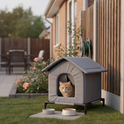 Maison exterieur pour chat imperméable