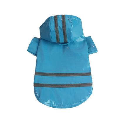 Manteau de pluie pour chien bleu