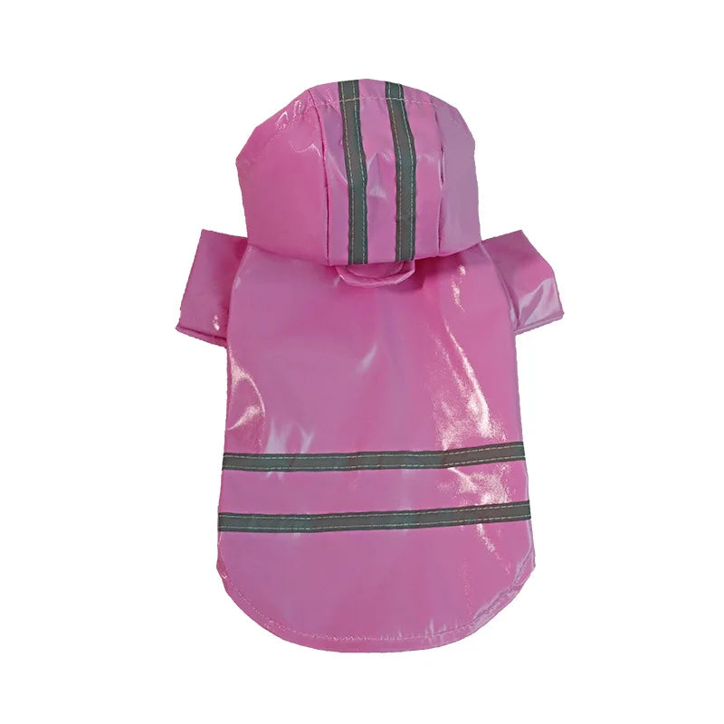 Manteau de pluie pour chien rose