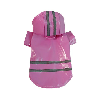 Manteau de pluie pour chien rose