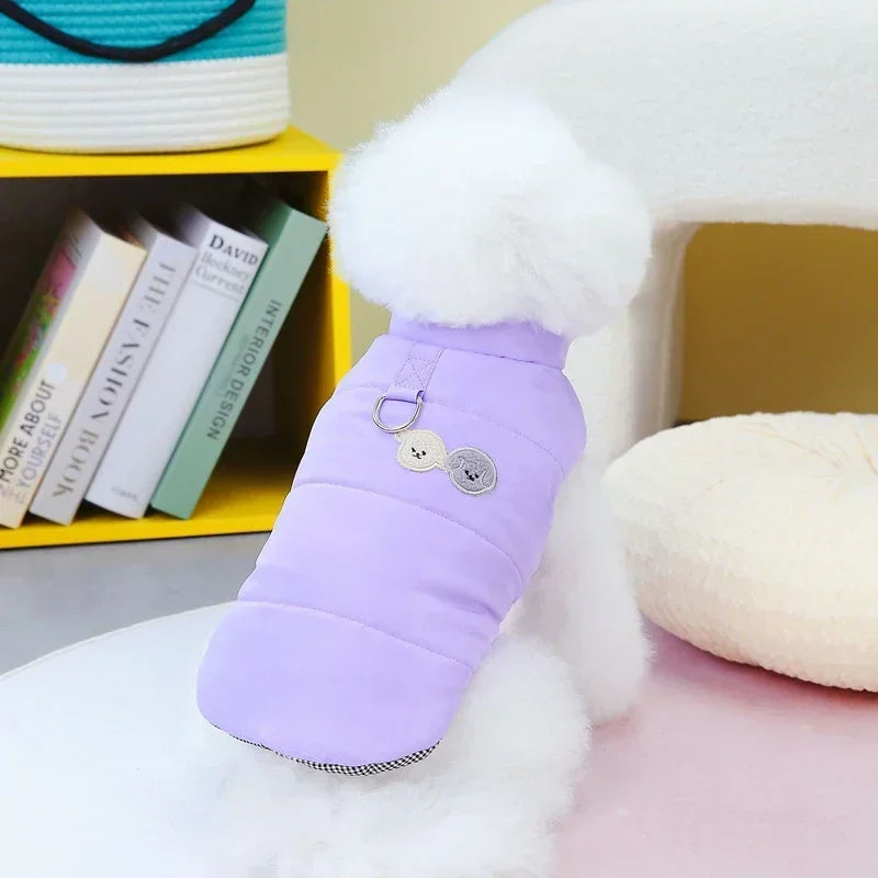 Manteaux hiver chien FloconChic violet