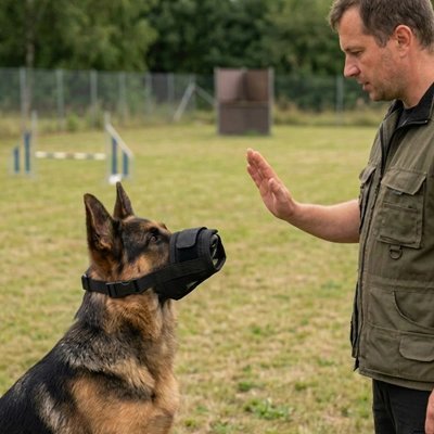 Muselière anti aboiement chien | CalmBark™ – dressage berger allemand avec éducateur