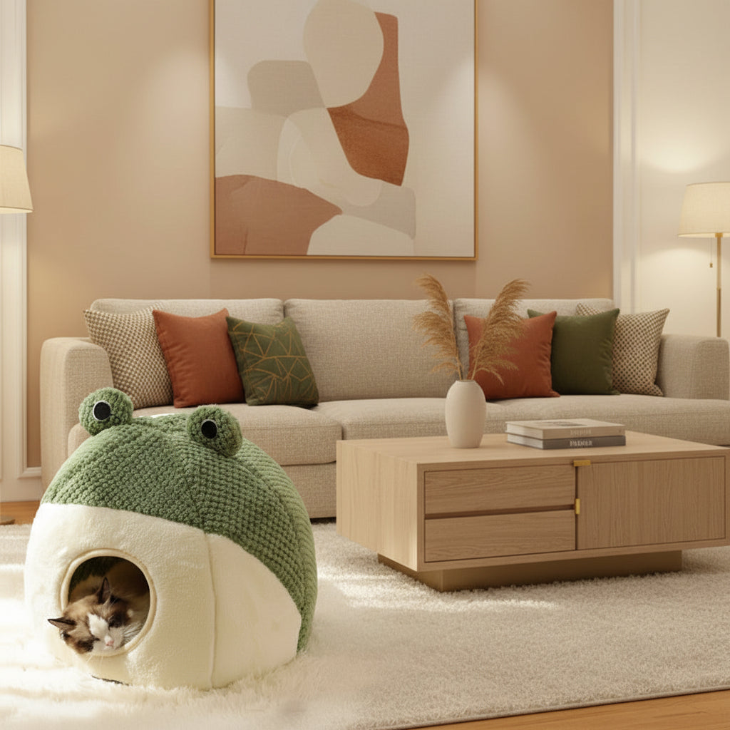 NICHE POUR CHAT grenouille