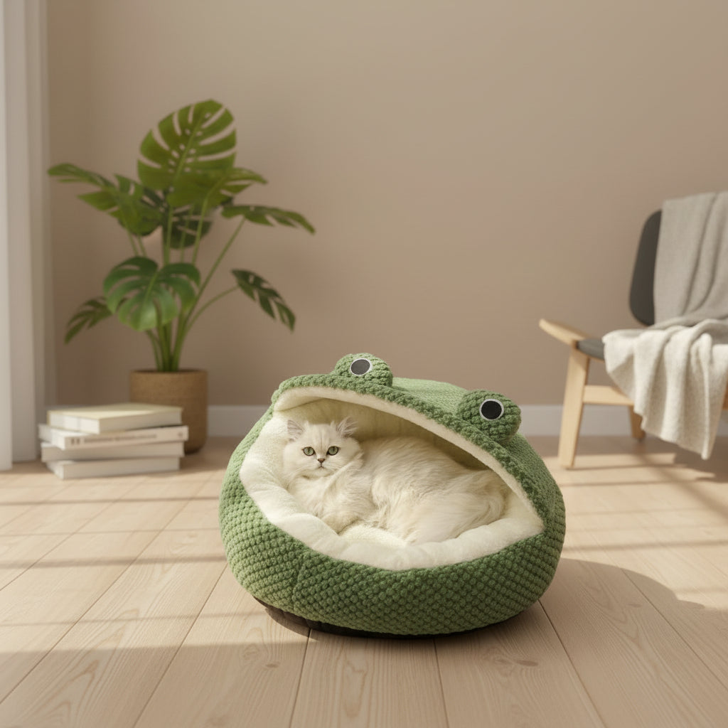 NICHE POUR CHAT nid grenouille