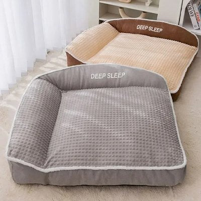Panier chien XXL confort douillet dossier et accoudoirs
