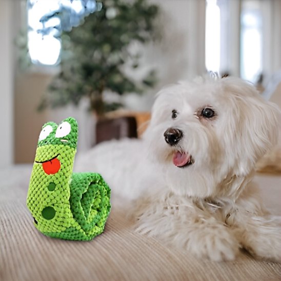 Peluche chien interactif escargot