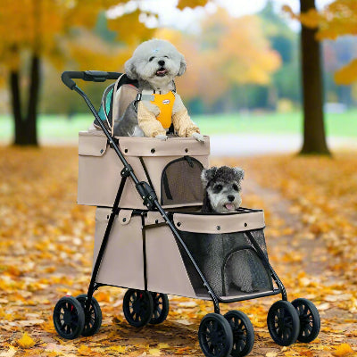 Poussette pour chiens | Double