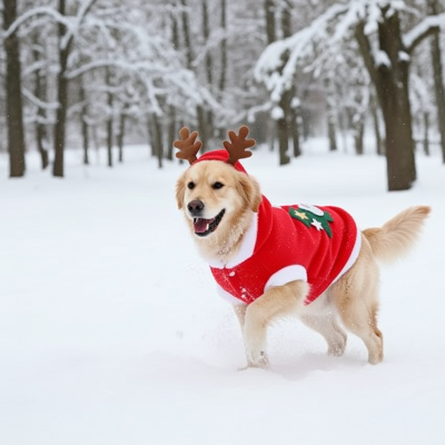 pull de noel chien| CapuChien renne