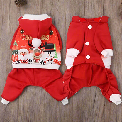 pull de noel chien festif