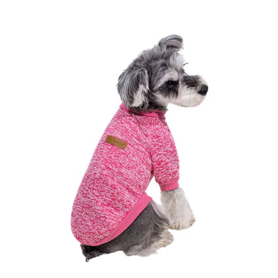 Pull pour chien rose rouge