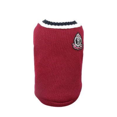 Pull pour petit chien rouge