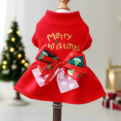 Robe de Noël chien Merry Christmas
