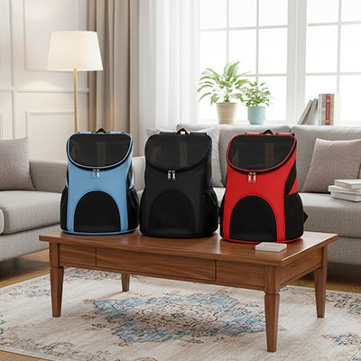 Sac a dos animal bleu noir et rouge