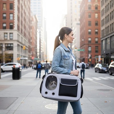 Sac de transport pour Chats noir