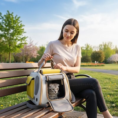 Sac de transport pour Chats respirant