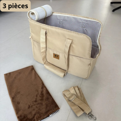 Sac de voyage pour chien beige